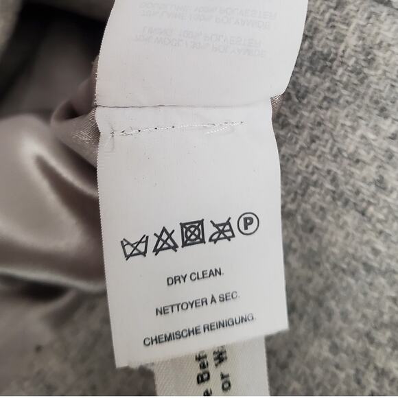 J Crew Cocoon Coat Stadium Cloth by Nello Gori Wool Blend Gray G8447 Size 8 - Picture 7 of 8